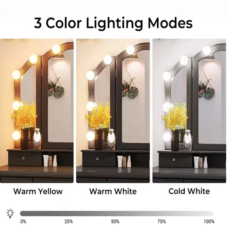 할리우드 메이크업 화장대 조명 탈부착 가능 LED 거울 - Desk Setup Lamp 리뷰 및 가격