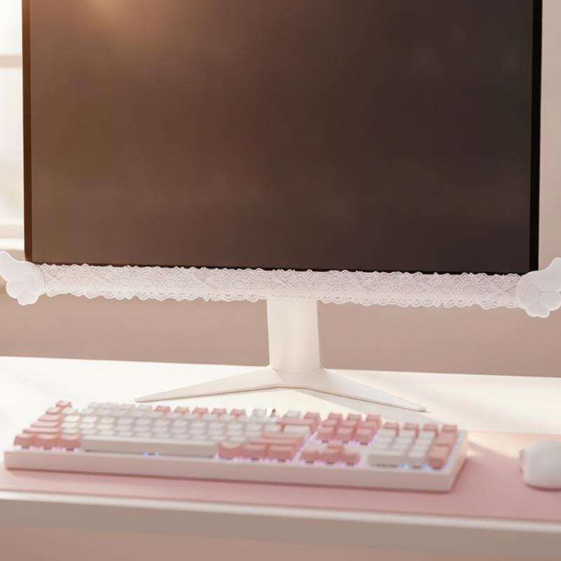 부드러운 천으로 만든 천사 날개 장식이 달린 컬러 레이 - Setup Desk Monitor 리뷰 및 가격