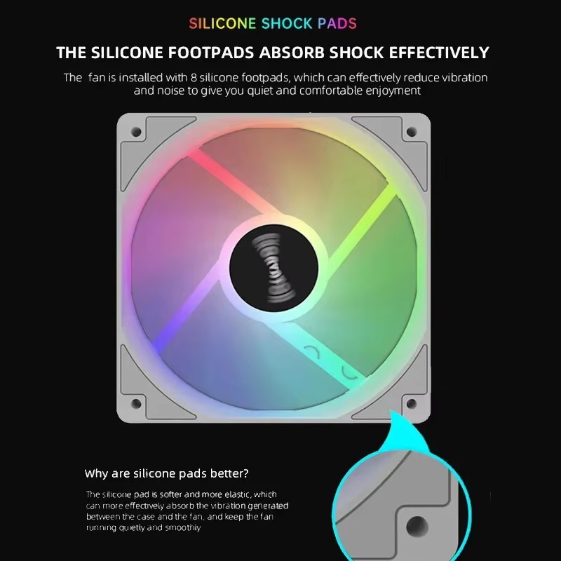 120mm PC 케이스 팬 12V RGB 순환 미러 조 - Desk Setup Lamp 리뷰 및 가격