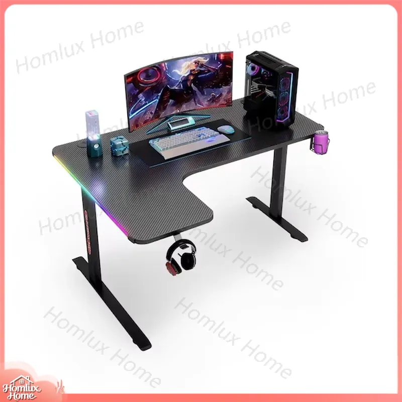대형 L자형 RGB LED 게이밍 책상 높이 조절 가능 - Desk Setup L Shaped 리뷰 및 가격