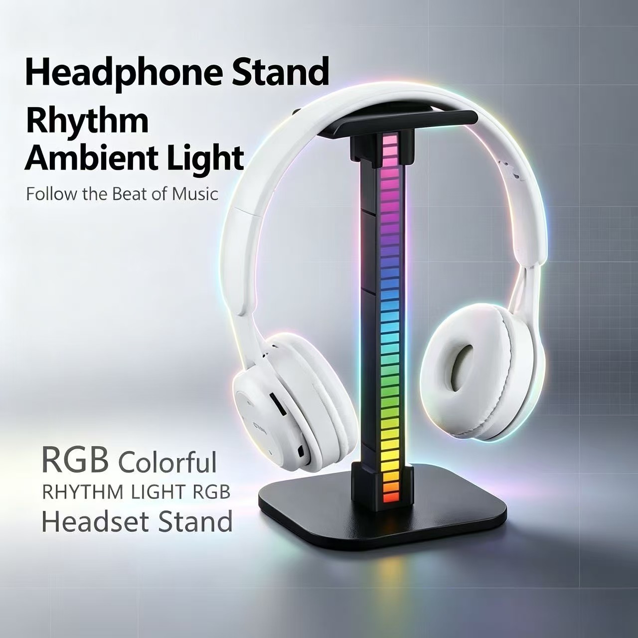 USB 게이밍 헤드폰 스탠드 RGB 리듬 라이트 탈착식 - Desk Setup Lamp 리뷰 및 가격