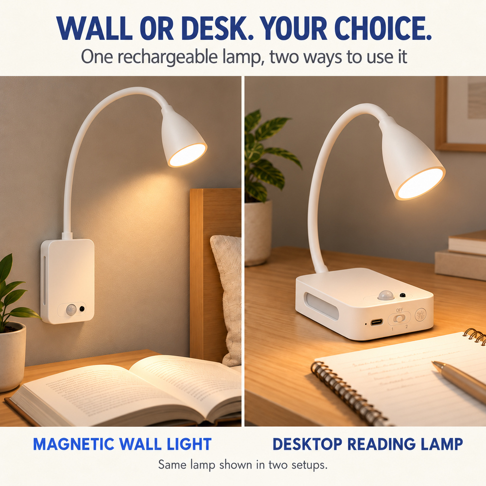 4000mAh 용량의 충전식 자석 부착 LED 독서등, - Desk Setup Lamp 리뷰 및 가격