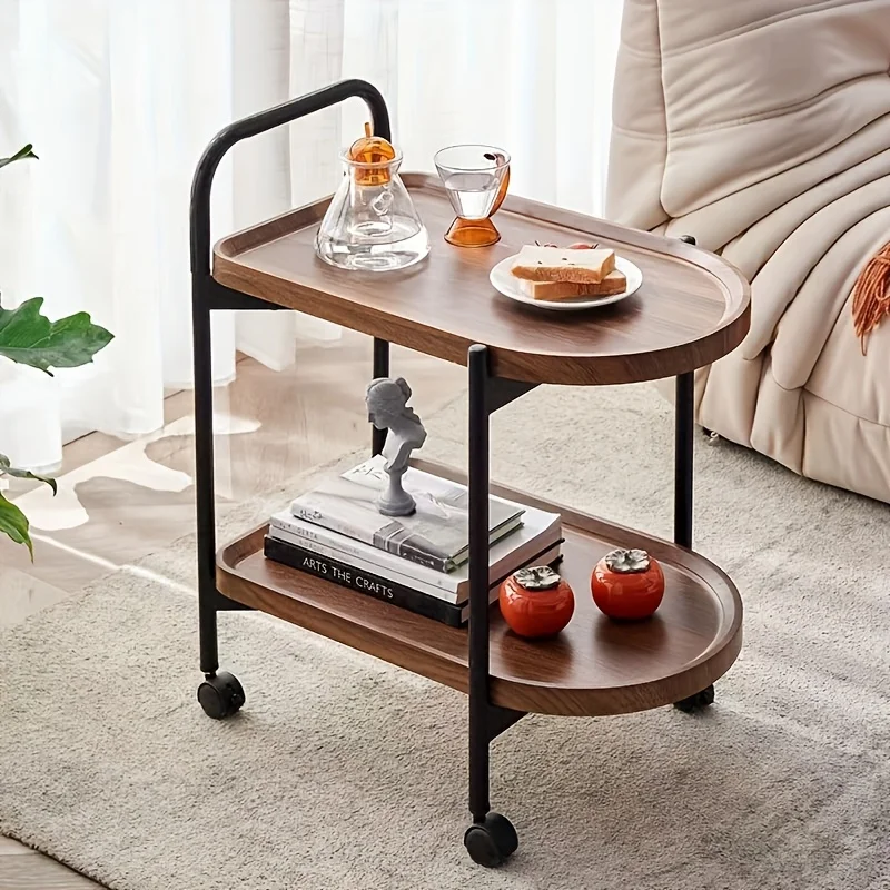 북유럽 스타일 롤링 사이드 테이블, 바퀴가 달린 소파  - Desk Setup Minimalist 리뷰 및 가격